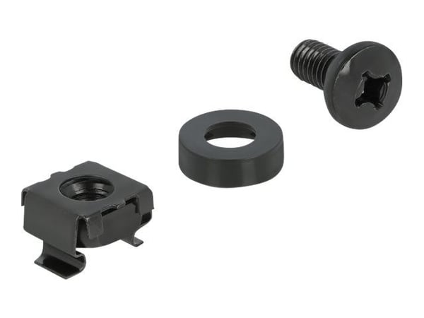 Delock - Rack-monteringspakke - sort