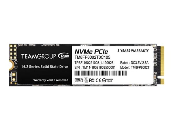 Team Group MP33 - SSD - 2 TB - intern - M.2 2280 - PCIe 3.0 x4 (NVMe) - svart