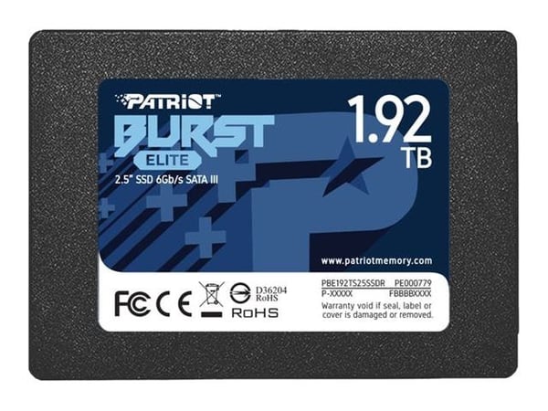 Patriot Burst Elite - SSD - 1.92 TB - intern - 2.5" - SATA 6Gb/s