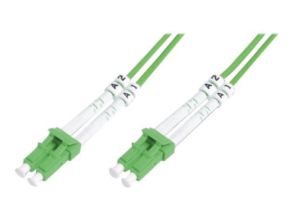 DIGITUS Professional - Koblingskabel - LC multimodus (hann) til LC multimodus (hann) - 10 m - fiberoptisk - dupleks - 50 / 125 mikroner - OM5 - hal...