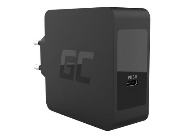 Green Cell - Strømadapter - 60 watt - PD 3.0 (USB-C) - svart