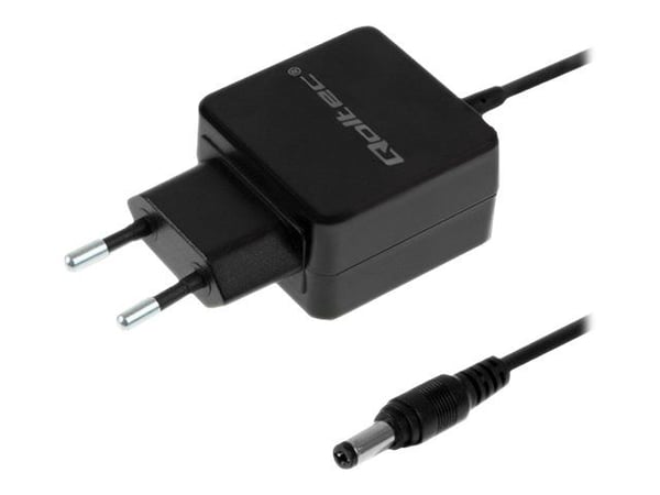 Qoltec - Strømadapter - AC 220-240 V - 15 watt - svart