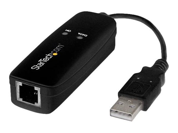 StarTech.com USB 2.0 faksimodeemi, 56K ulkoinen laitteistovalinta V.92 modeemi/dongle/sovitin, tietokoneen/kannettavan tietokoneen faksimodeemi, US...