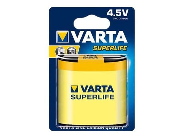 Varta Superlife 2012 - Batteri 3R12 - Karbonsink