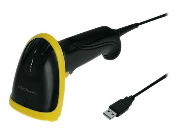Qoltec - Strekkodeskanner - håndholdt - 200 skann/sek - dekodet - USB