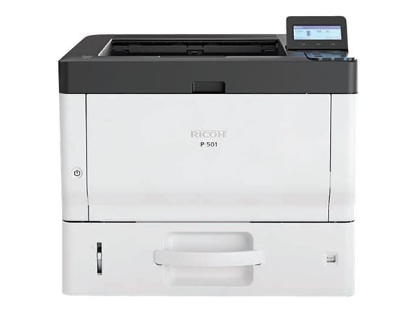 Ricoh P 502 - Skriver - S/H - Dupleks - LED - A4 - 1200 x 1200 dpi - inntil 43 spm - kapasitet: 600 ark - USB 2.0, Gigabit LAN, USB 2.0 vert