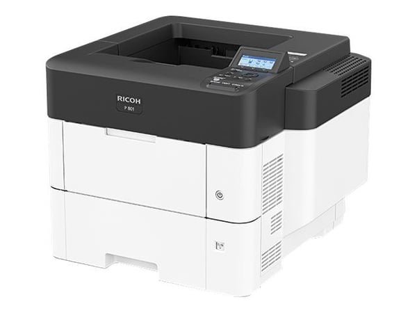 Ricoh P 801 - Skriver - S/H - Dupleks - laser - A4/Letter - 1200 x 1200 dpi - inntil 62 spm - kapasitet: 600 ark - USB 2.0, Gigabit LAN