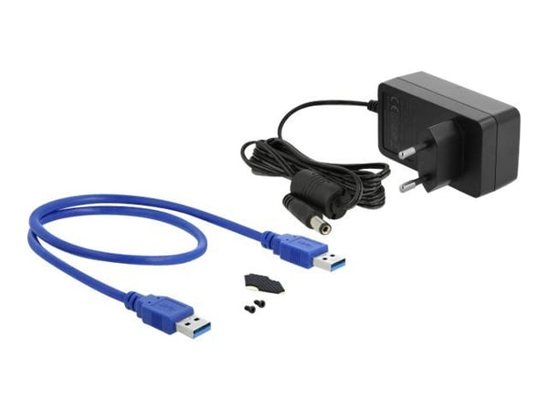 DeLOCK 42612, HDD-kotelo, 3.5", SATA, 5 Gbit/s, USB-liitettävyys, Musta