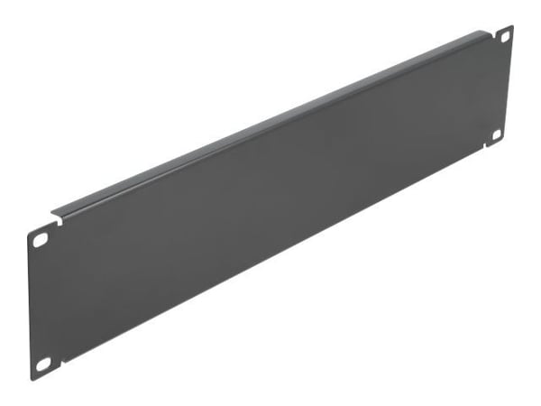 Delock - Dekkepanel for rackavskjerming - svart - 2U - 19"
