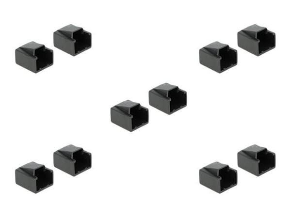 Delock Dust Cover for RJ45 - Støvdeksel - svart (en pakke 10)