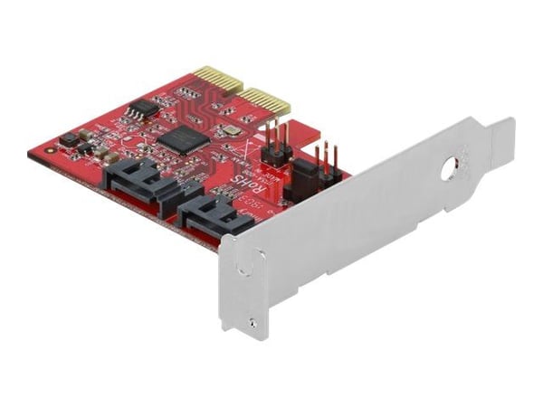 Delock - Diskkontroller - 2 Kanal - SATA 6Gb/s - lav profil - RAID 1 - PCIe 2.0 x1