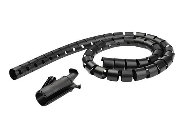 StarTech.com 1.5m (4.9ft) Cable Management Sleeve - Spiral - 1.8" (45mm) Diameter - W/ Cable Loading Tool (CMSCOILED3) - Set med kabelfodral - svar...