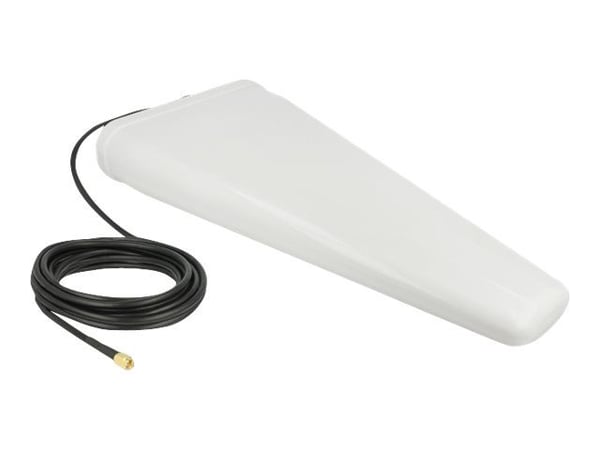 Delock - Antenne - Smart Home - 9 - 11 dBi - direksjonal - innendørs / utendørs, stangmontering - hvit