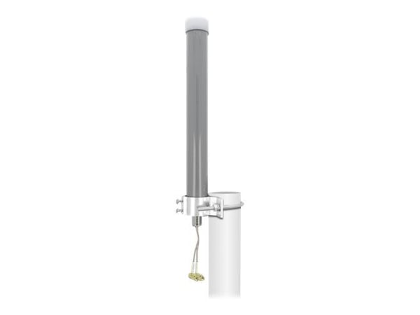 Delock - Antenne - mobiltelefon, Wi-Fi - 2-3 dBi - rundtstrålende - utendørs, stangmontering - grå