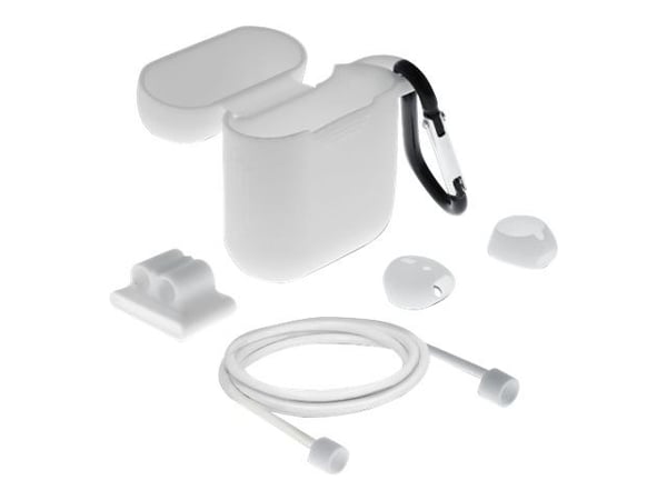 Delock - Tilbehørssett for virkelig trådløse øretelefoner - hvit - for Apple AirPods (1. generasjon, 2. generasjon)