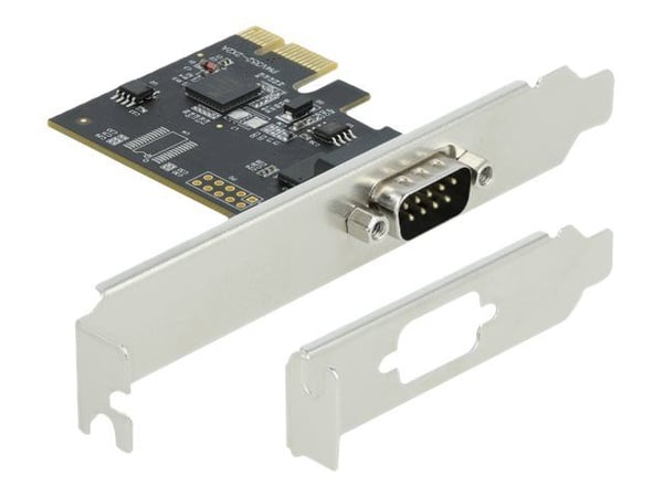 Delock PCI Express Card to 1 x Serial RS-232 - Seriell adapter - PCIe 2.0 lav profil - RS-232 x 1 - svart