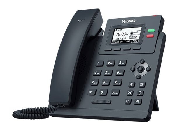 Yealink SIP-T31G - VoIP-telefon - 5-veis anropskapasitet - SIP, SIP v2, SRTP - 2 linjer - klassisk grå