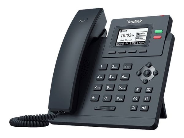Yealink SIP-T31P - VoIP-telefon - 5-veis anropskapasitet - SIP, SIP v2, SRTP - 2 linjer - klassisk grå