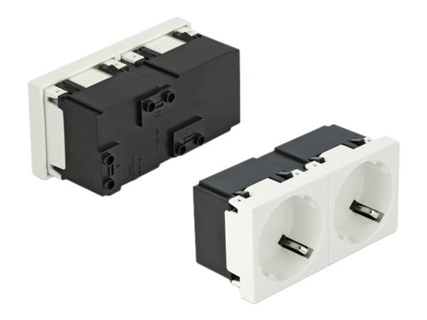 DeLOCK 81322, CEE 7/3, 3P+N+PE, Valkoinen, Akryylinitriilibutadieenistyreeni (ABS), Muovi, 250 V, 16 A