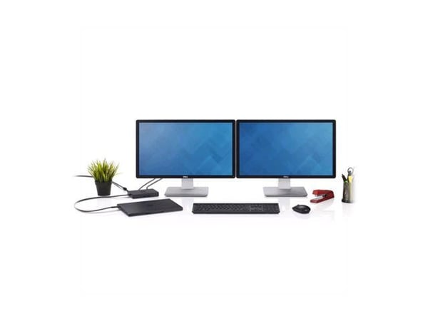 Dell Dock WD15 - Dokkingstasjon - USB-C - VGA, HDMI, Mini DP - 1GbE - 180 watt - for Latitude 5280, 5480, 5580; Precision 35XX, 55XX, 5720, 75XX, 7...