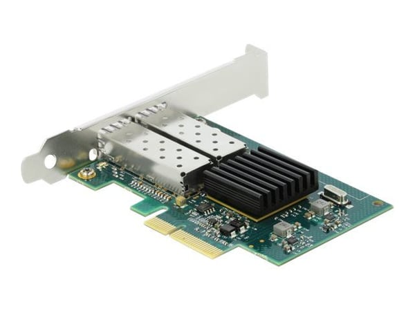 Delock - Nettverksadapter - PCIe x4 lav profil - Gigabit SFP x 2