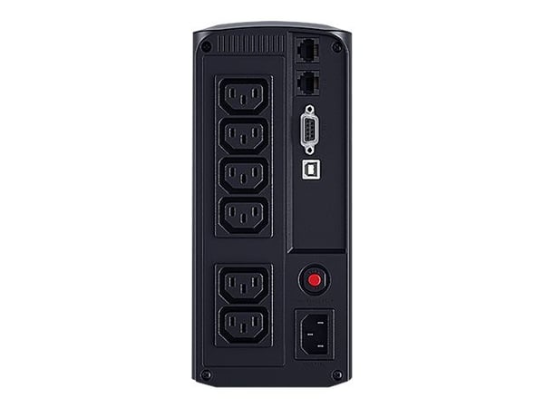 CyberPower Value Pro VP700EILCD - UPS - AC 230 V - 390 watt - 700 VA - enkeltfase - RS-232, USB - utgangskontakter: 6 - svart