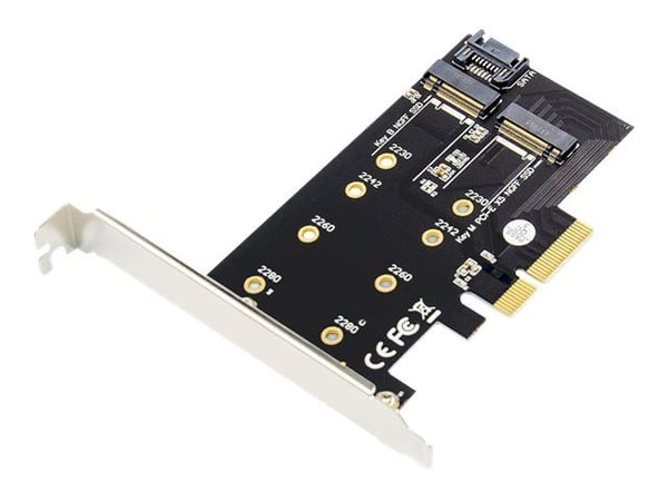 DIGITUS DS-33170 - Grensesnittsadapter - M.2 - 2 Kanal - M.2 Card - PCIe 3.0 x4