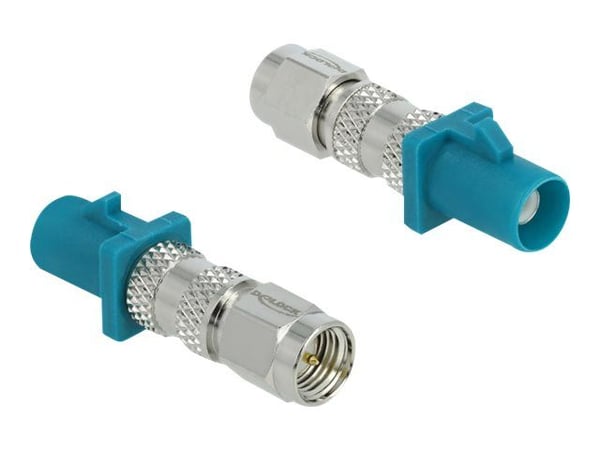 Delock - RF-sovitin - FAKRA Z-stikforbindelse stik til SMA stik - RAL 5021, värillinen