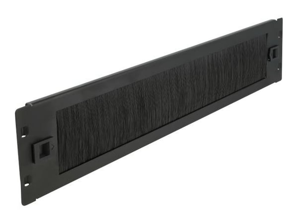 Delock - Koststripepanel - rackmonterbar - svart - 2U - 19"