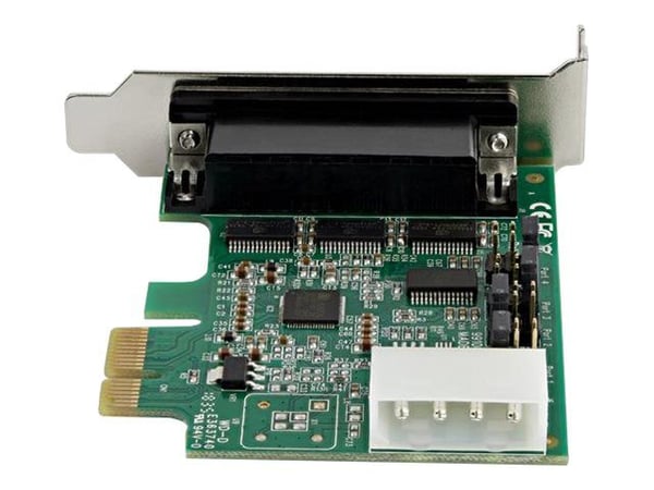 Startech 4-port PCI Express RS232 Serial Adapter Card, PCIe RS232 Serial Host Controller Card, PCIe to Serial DB9, 16950 UART, Low Profile Desktop ...