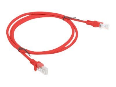 Lanberg - Koblingskabel - RJ-45 (hann) til RJ-45 (hann) - UTP - CAT 6 - formstøpt, uten hindringer, flertrådet - rød, RAL 3017