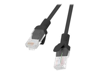 Lanberg - Koblingskabel - RJ-45 (hann) til RJ-45 (hann) - UTP - CAT 5e - formstøpt, uten hindringer, flertrådet - svart, RAL 9004