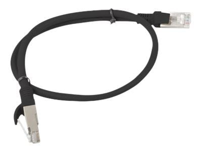 Lanberg - Koblingskabel - RJ-45 (hann) til RJ-45 (hann) - UTP - CAT 5e - formstøpt, uten hindringer, flertrådet - svart, RAL 9004