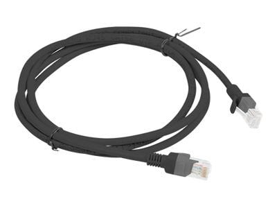 Lanberg - Koblingskabel - RJ-45 (hann) til RJ-45 (hann) - UTP - CAT 5e - flertrådet - svart, RAL 9004