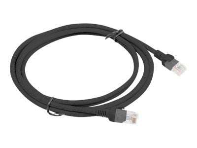 Lanberg - Koblingskabel - RJ-45 (hann) til RJ-45 (hann) - UTP - CAT 6 - formstøpt, uten hindringer, flertrådet - svart, RAL 9004