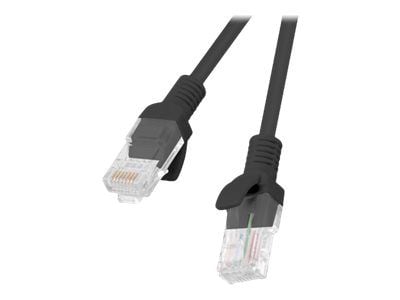 Lanberg - Liitäntäkaapeli - RJ-45 (uros) - RJ-45 (uros) - 10 m - UTP - CAT 6 - muotoiltu, solmuton - musta, RAL 9004