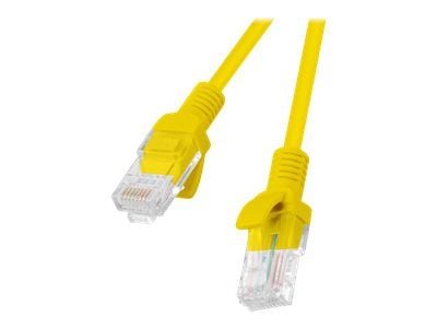 Lanberg - Koblingskabel - RJ-45 (hann) til RJ-45 (hann) - UTP - CAT 6 - uten hindringer - gul, RAL 1028