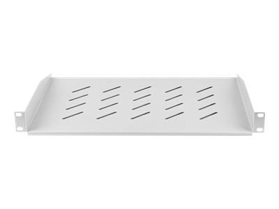 Lanberg - Rackhylde - vihreä, RAL 7035 - 1U - 19"