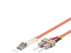MicroConnect - Nettverkskabel - SC/UPC-multimodus (hann) til LC/UPC-multimodus (hann) - 2 m - 2 m - fiberoptisk - 50 / 125 mikroner - OM2 - halogen...