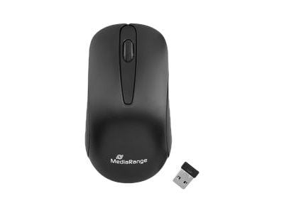 MediaRange MROS209, Oikeakätinen, Optinen, Langaton RF, 1200 DPI, Musta