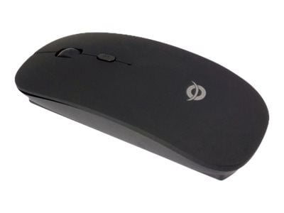 Conceptronic LORCAN - Mus - ergonomisk - høyre- og venstrehåndet - 4 knapper - trådløs - Bluetooth 3.0 - svart