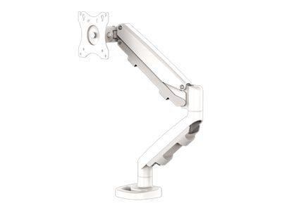 Fellowes - Monteringssats - justerbar arm - för Bildskärm - stål - vit, RAL 9016 - skärmstorlek: 10"-39" - klämma, monterbar, skyddshylsa, disk-mon...