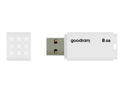 GOODRAM UME2 - USB flash-enhet - 8 GB - USB 2.0 - vit