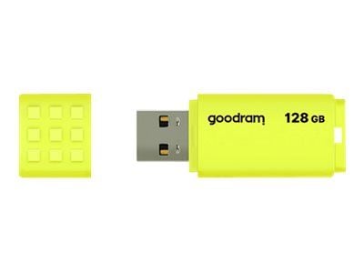 GOODRAM UME2 - USB flash-enhet - 128 GB - USB 2.0 - gul