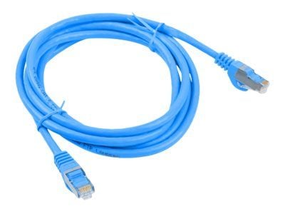 Lanberg - Patch-kabel - RJ-45 (hane) till RJ-45 (hane) - 50 cm - F/UTP (folieöverdraget oskärmat tvinnat par) - CAT 6 - formpressad, hakfri, tvinna...