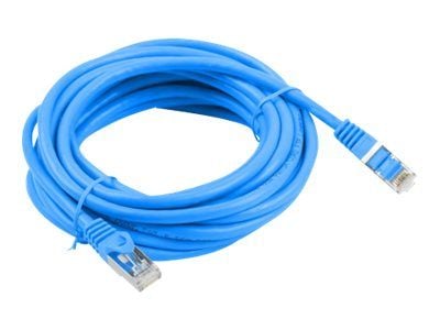 Lanberg - Koblingskabel - RJ-45 (hann) til RJ-45 (hann) - foliebelagt uskjermet tvinnet kabelpar (F/UTP) - CAT 6 - formstøpt, uten hindringer, fler...