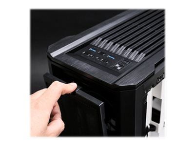 Zalman X3 - Tower - ATX - genomskinlig sidopanel (härdat glas) - ingen strömförsörjning - svart - USB/ljud