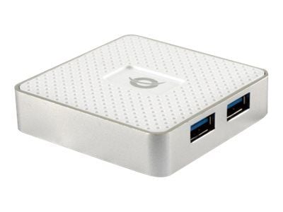 Conceptronic HUBBIES03W - Hub - 4 x SuperSpeed USB 3.0 - stasjonær