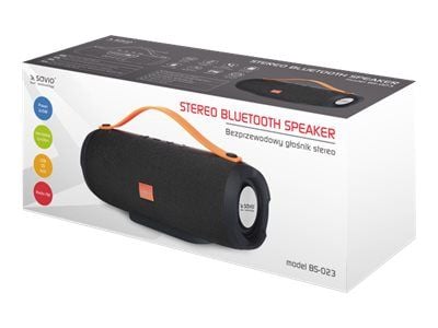 SAVIO BS-023 - Högtalare - för bärbar användning - trådlös - Bluetooth - 5 watt - svart SAVIO BS-023 - Högtalare - för bärbar användning - trådlös - Bluetooth - 5 watt - svart