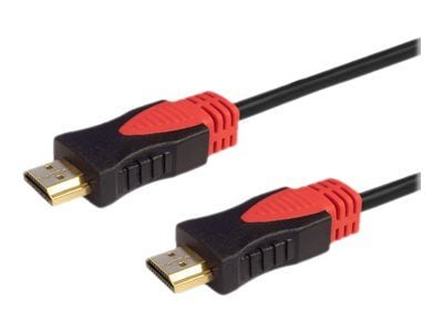 SAVIO CL-141 - Hög hastighet - HDMI-kabel med Ethernet - HDMI hane till HDMI hane - 10 m - skärmad - svart - stöd för 4K